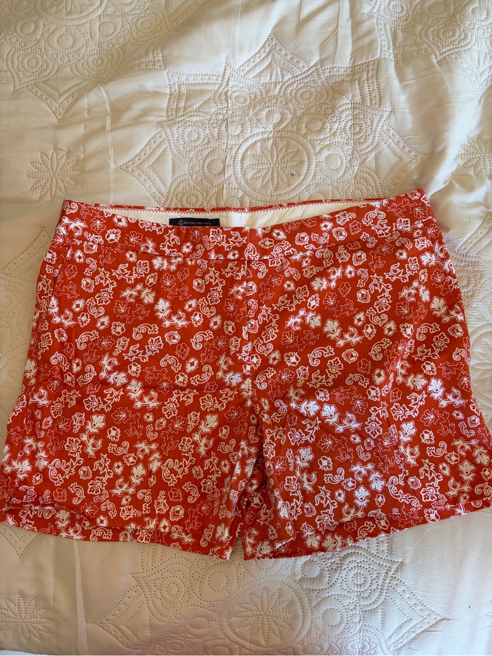 Red Floral Brooks Brothers Shorts
